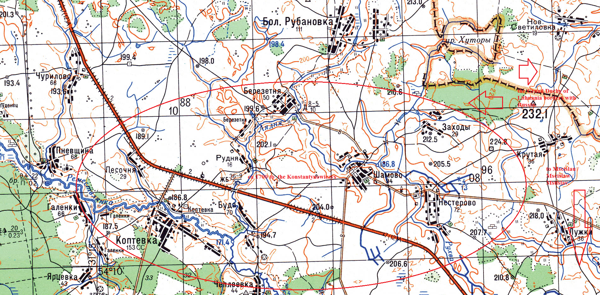 History and genealogy of the Constantinovich family  from Belarus:  Kopciowka,  Berezetnia,  Szamowo,   
      Niesterewo.