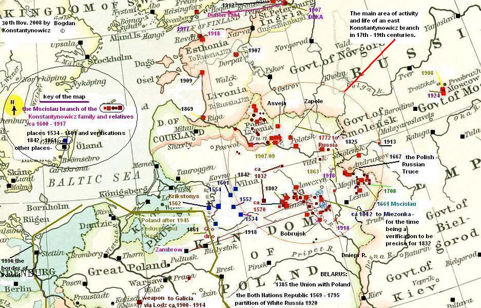 map of NE Poland